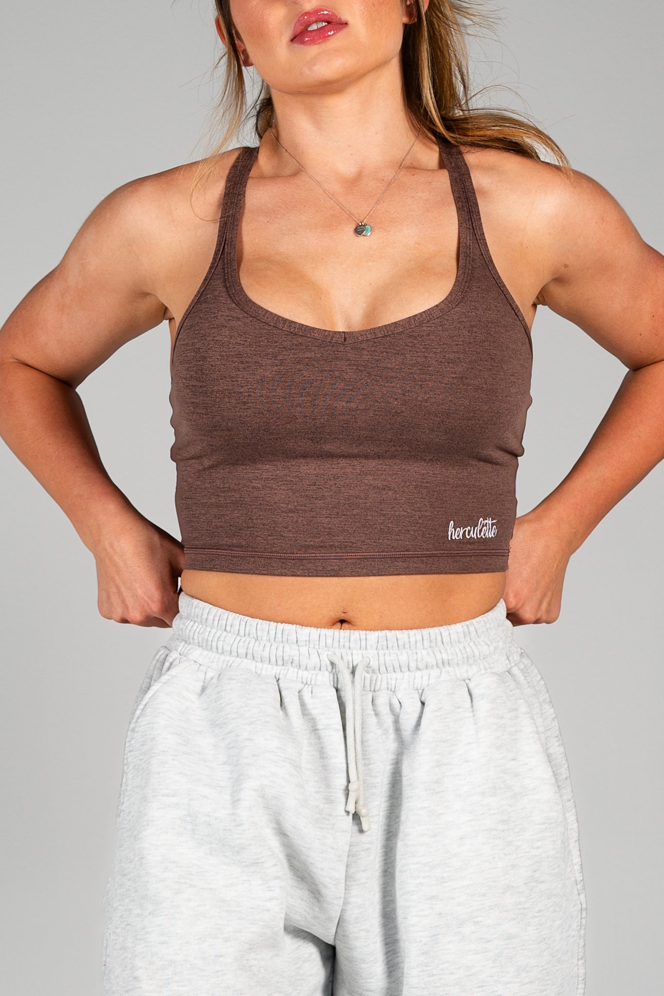 Prime CC Tank Top - Mocha - HERCULETTE