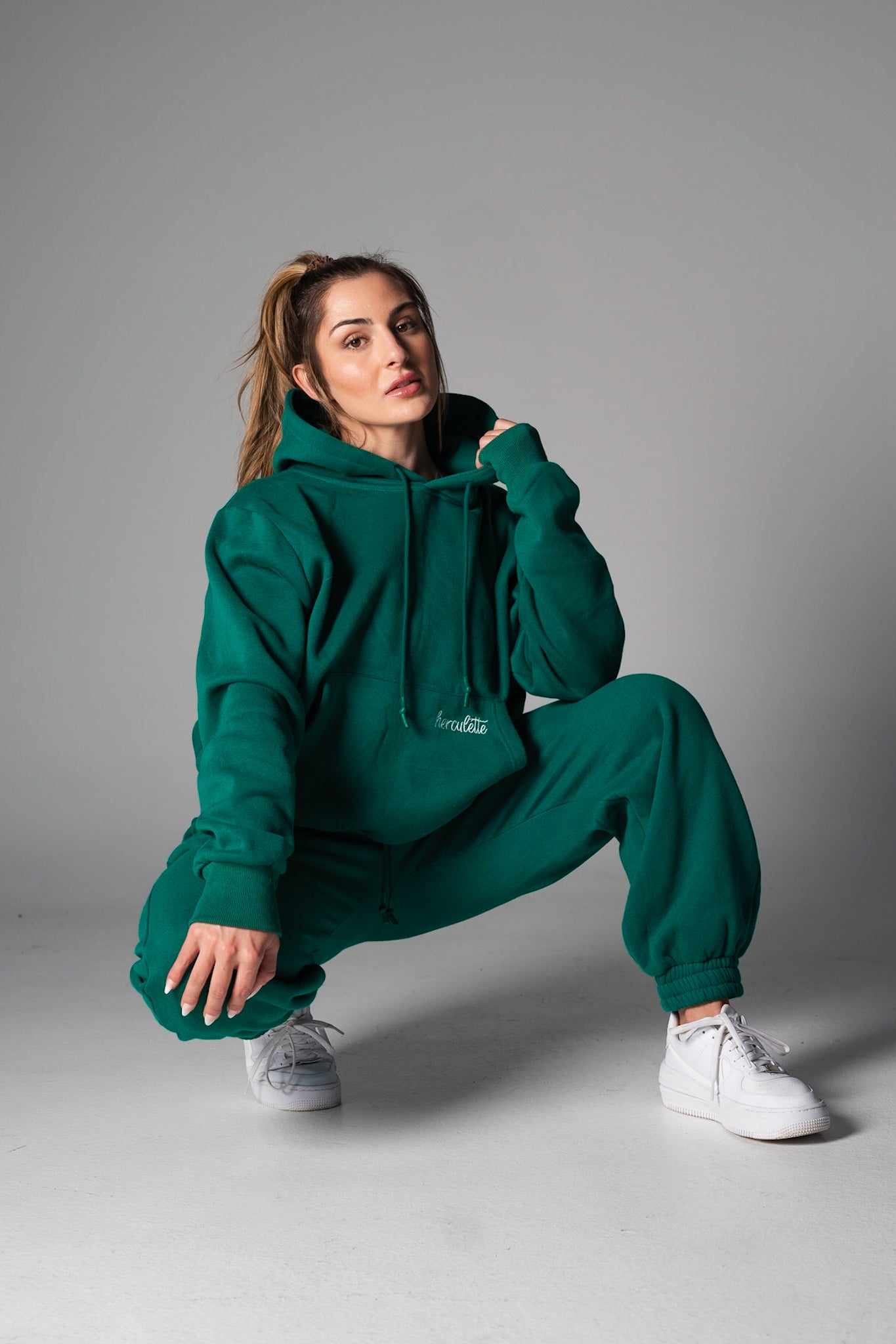 Prime Hoodie - Emerald - HERCULETTE