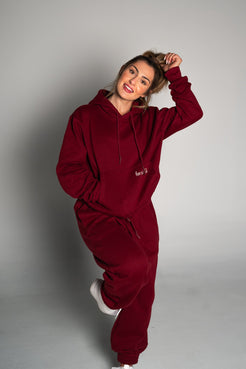 Prime Relaxed Joggers - Maroon - HERCULETTE