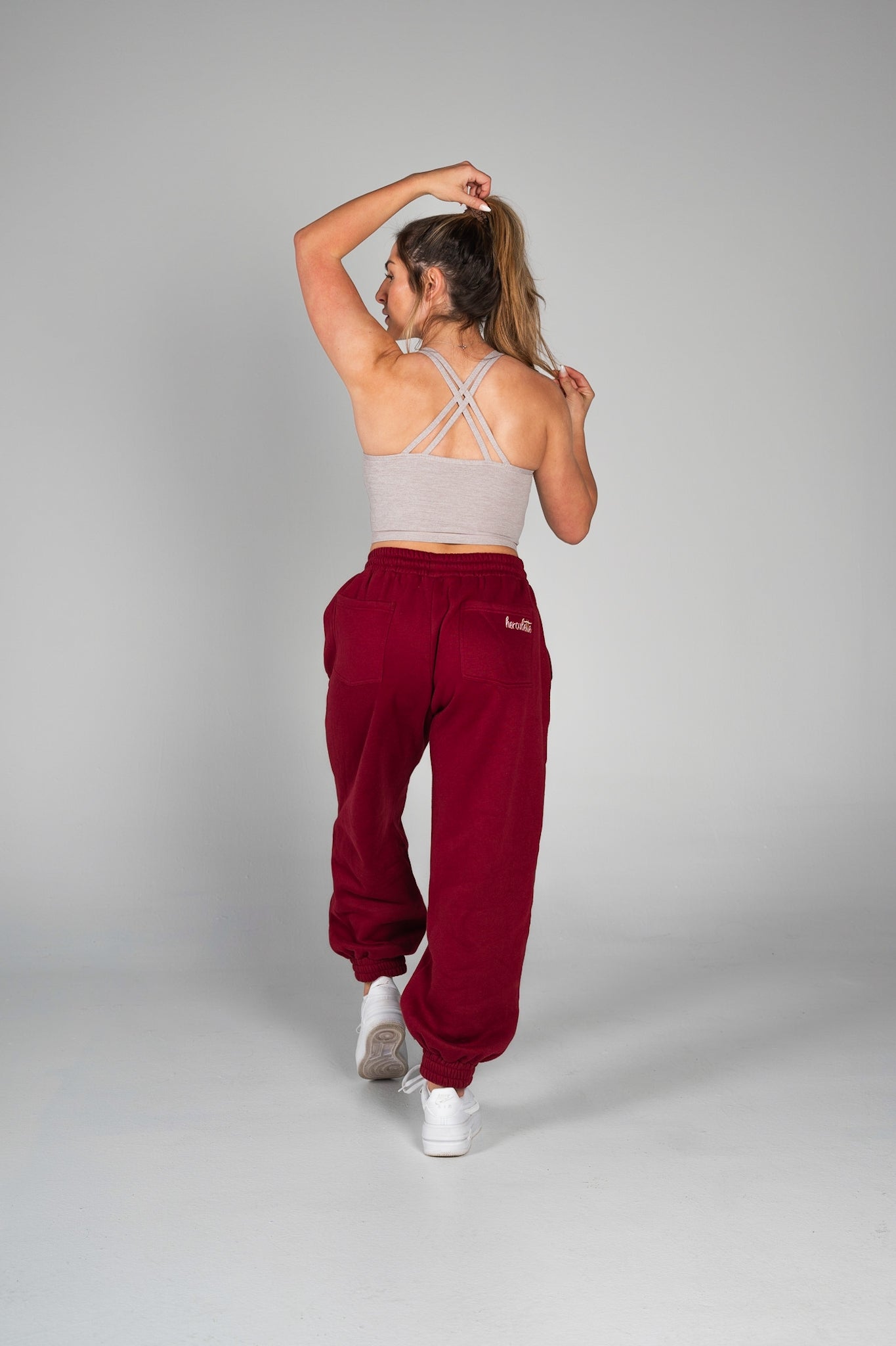Prime Relaxed Joggers - Maroon - HERCULETTE