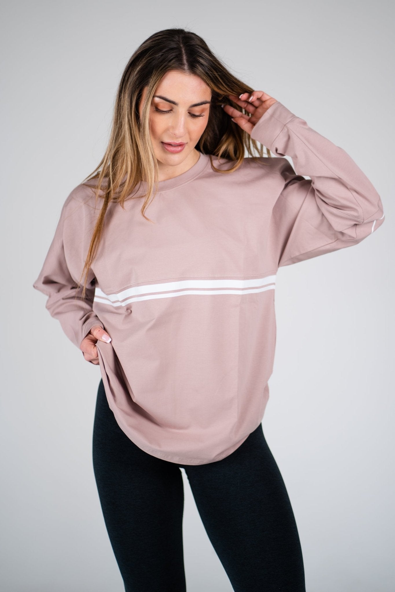 Retro LS Shirt - Blush - HERCULETTE