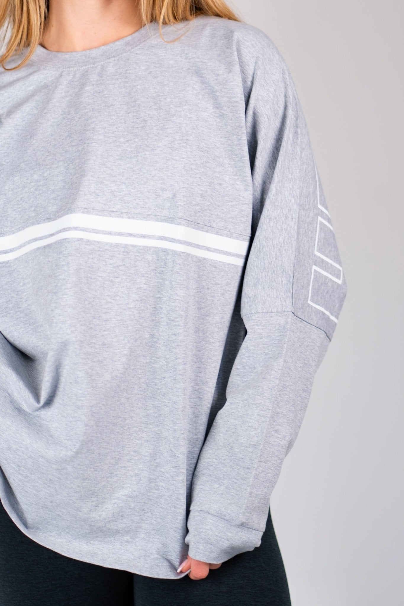 Retro LS Shirt - Heathered Light Grey - HERCULETTE