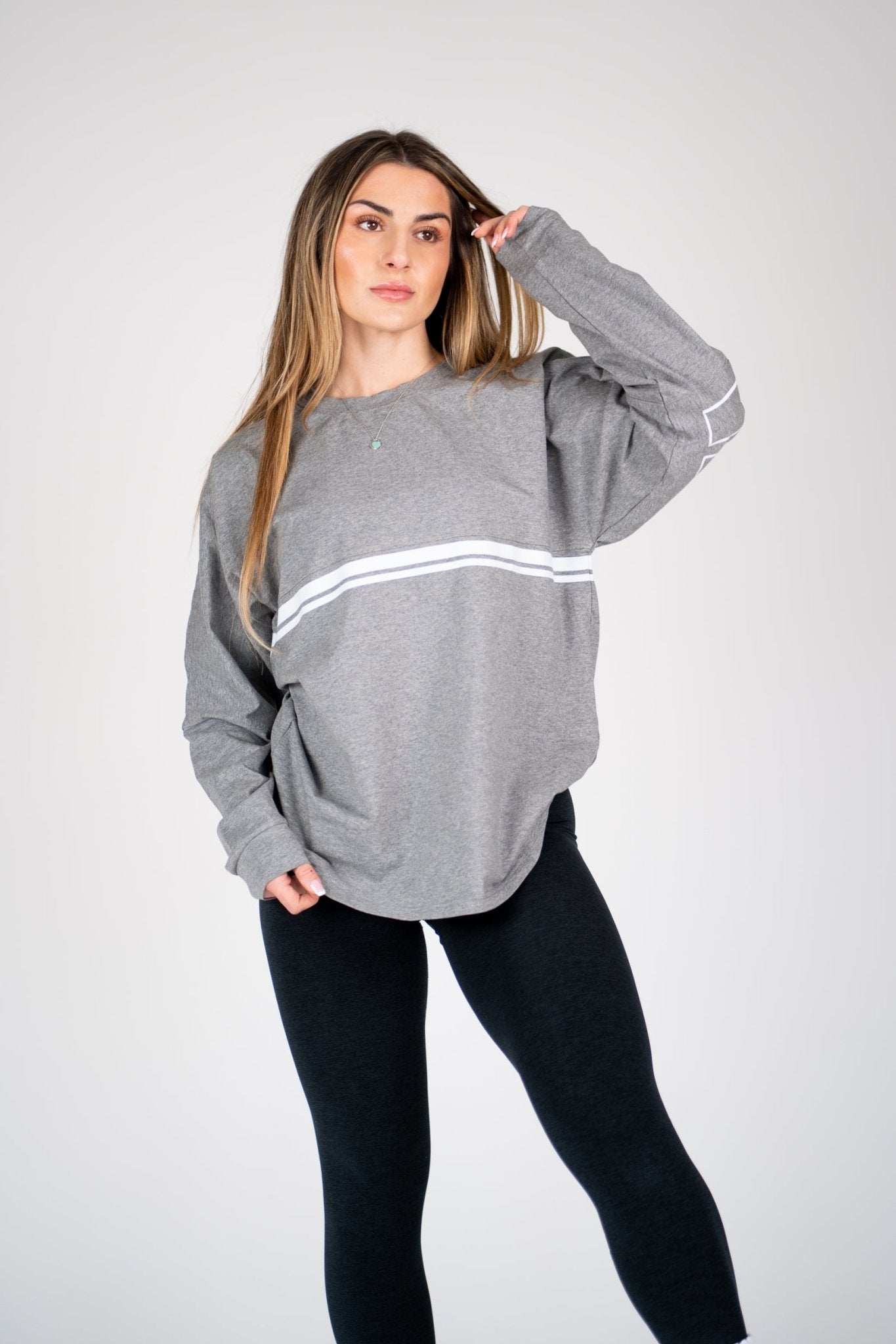 Retro LS Shirt - Heathered Slate - HERCULETTE