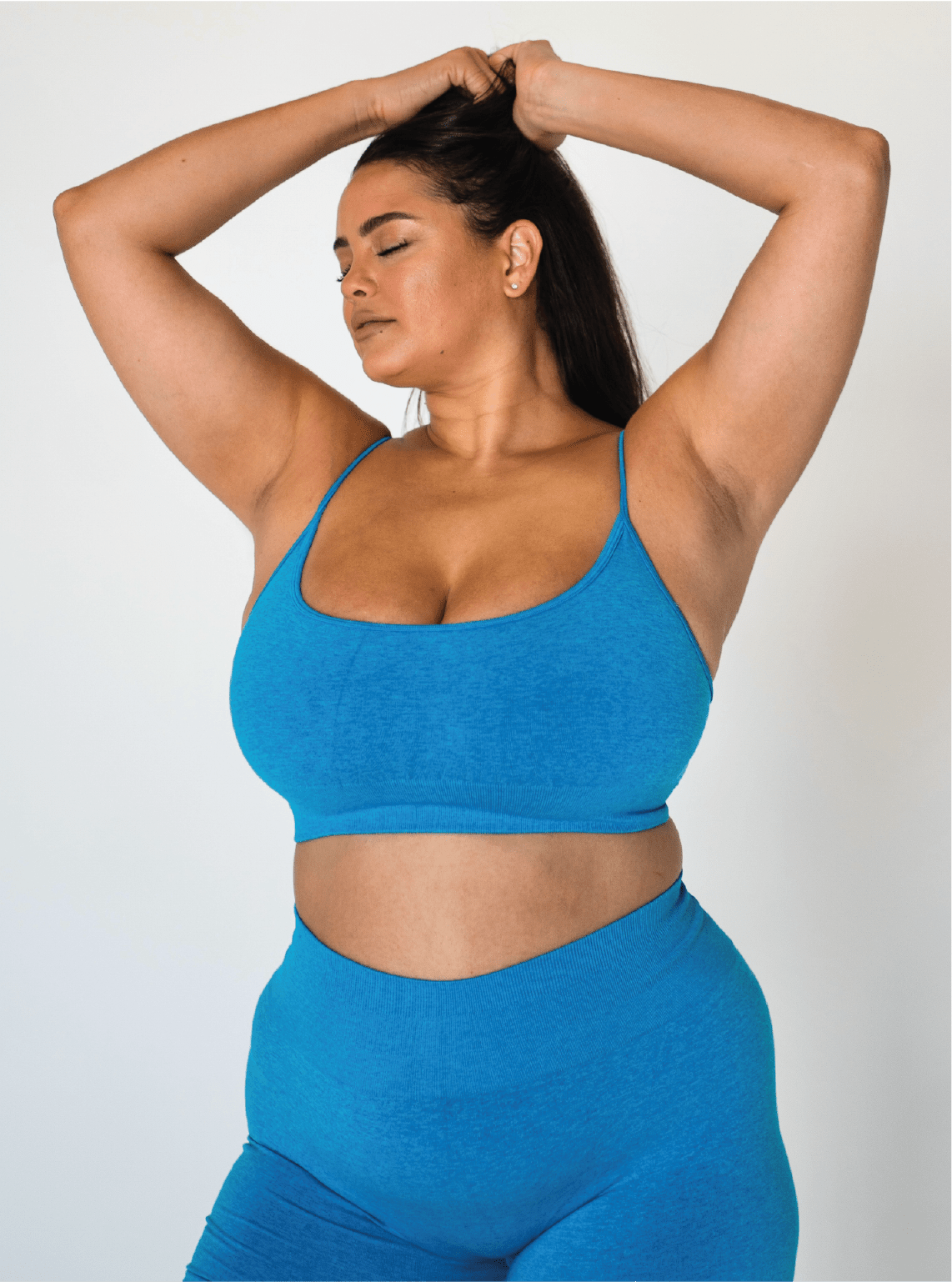 Seamless Cami Bra - Aqua - HERCULETTESports Bra